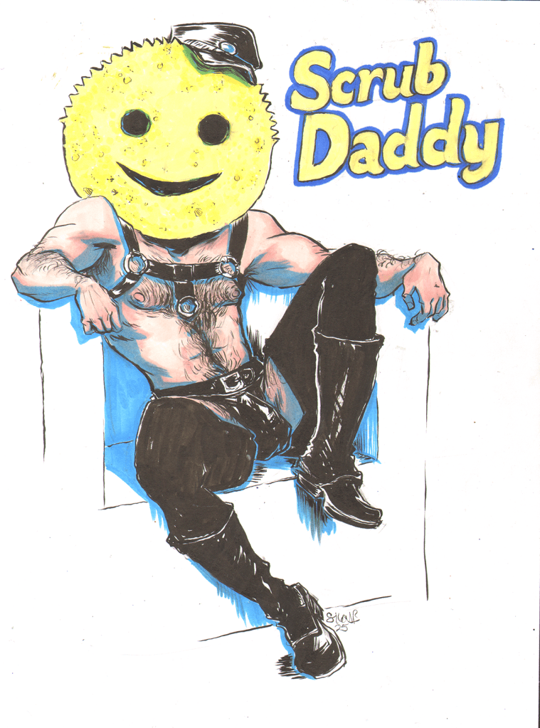 Drawing of Scrub Daddy